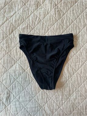 Xhileration Black High-Waist Bikini Bottom - Women Swim